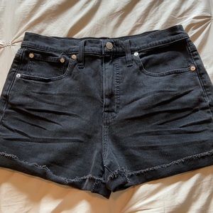 Madewell high rise denim shorts